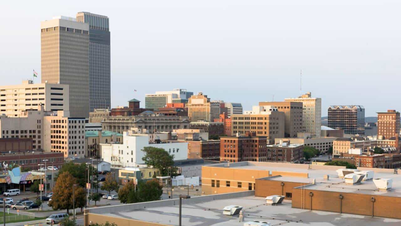 Downtown City Skyline Omaha Nebraska