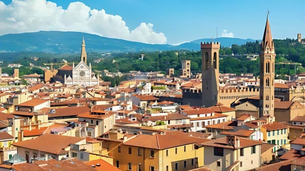 view of Florence, Italy.
