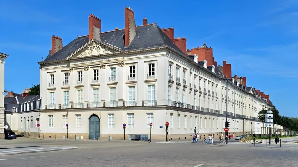 Huge hotel building in Nantes, France.