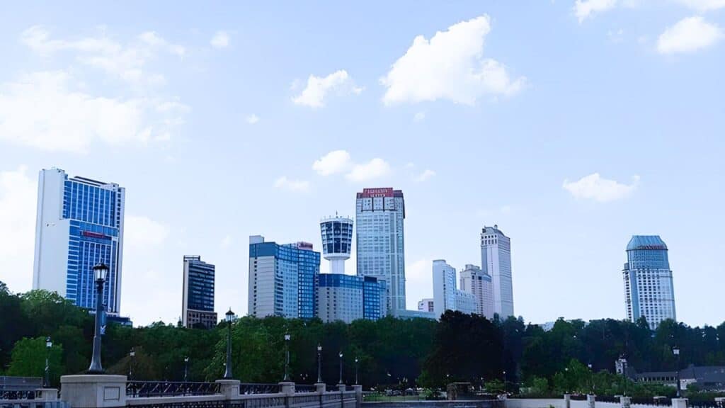 Niagara Falls Skyline View.