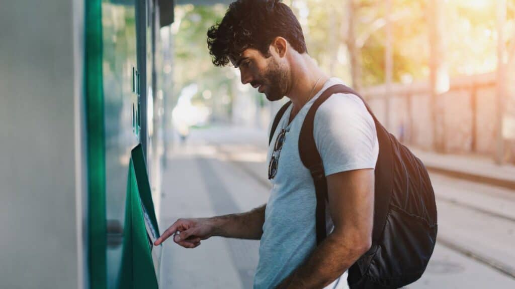 Paying at the Counter Machine Stock