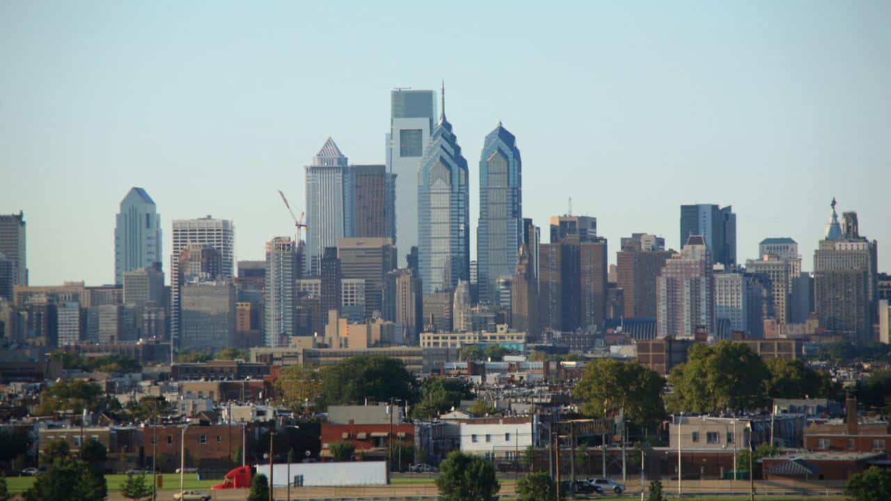 Philadelphia City Buildings Skyline