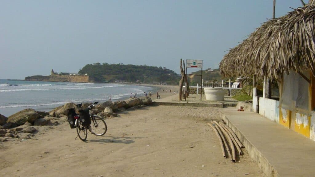 Playa Montañita Ecuador Stock