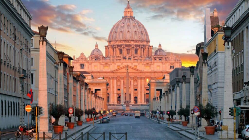 View of Rome, Vatican City.