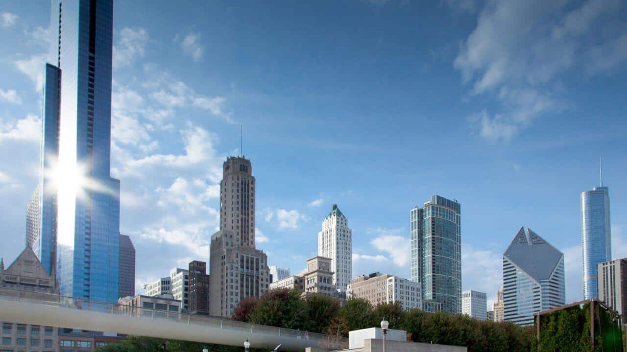 Skyscraper City Skyline Cook County Illinois USA