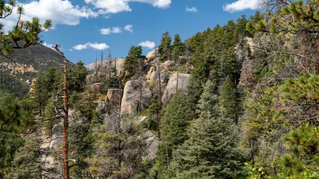 View from Barr Trail in Pikes Peak