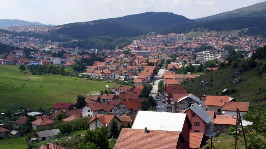 View of Pljevlja, Montenegro
