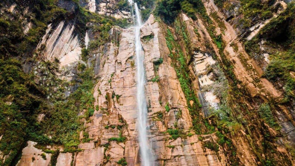 Yumbilla Falls Peru Stock