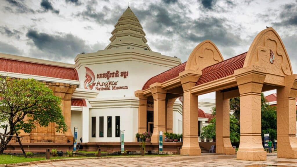 Entrance to Angkor National Museum - Stock