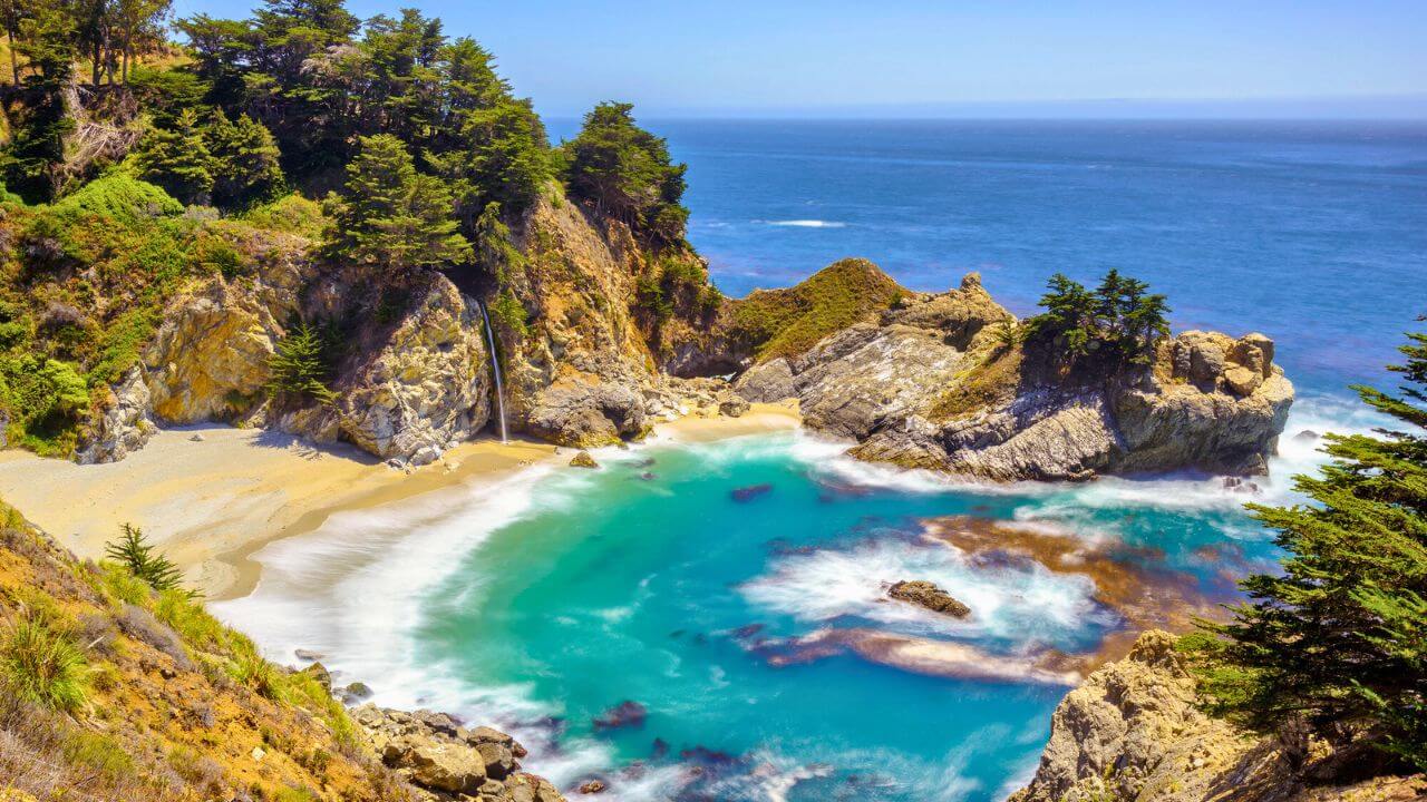 Julia Pfeiffer Beach in Big Sur California