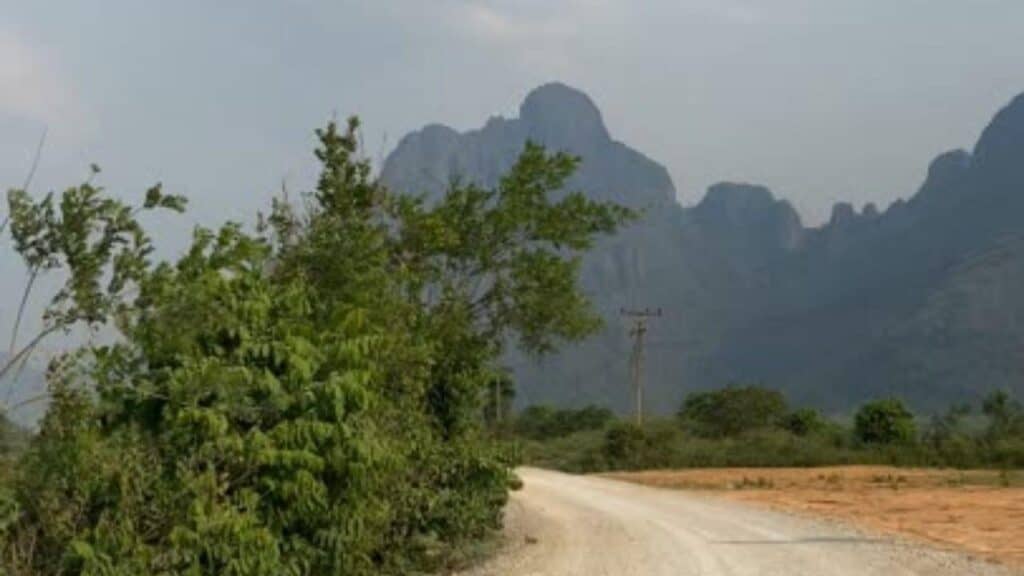 Bumpy Dirt Road Advneture in Vang Vieng