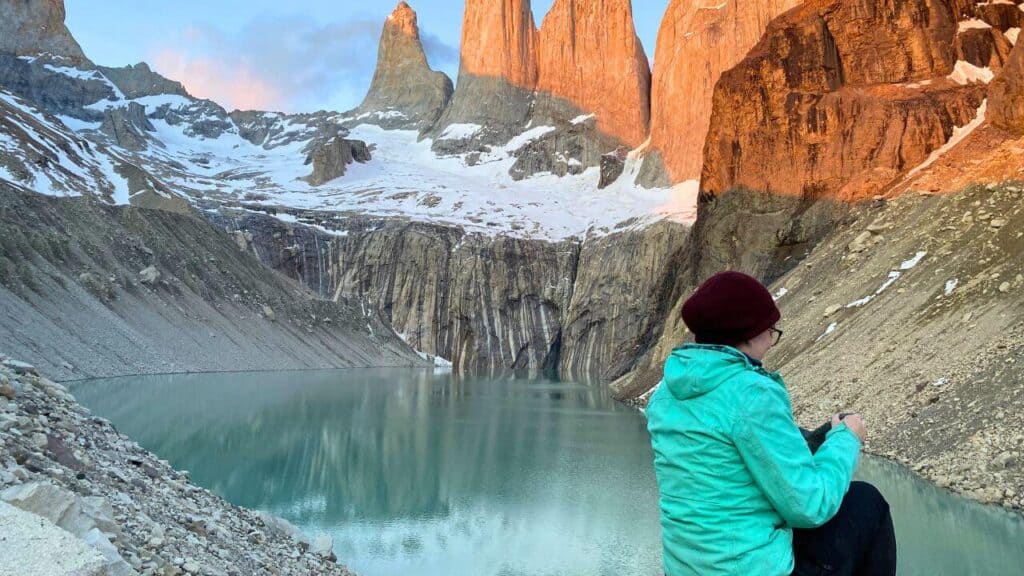 Las Torres Sunrise view, W Trek Torres del Paine, Chile